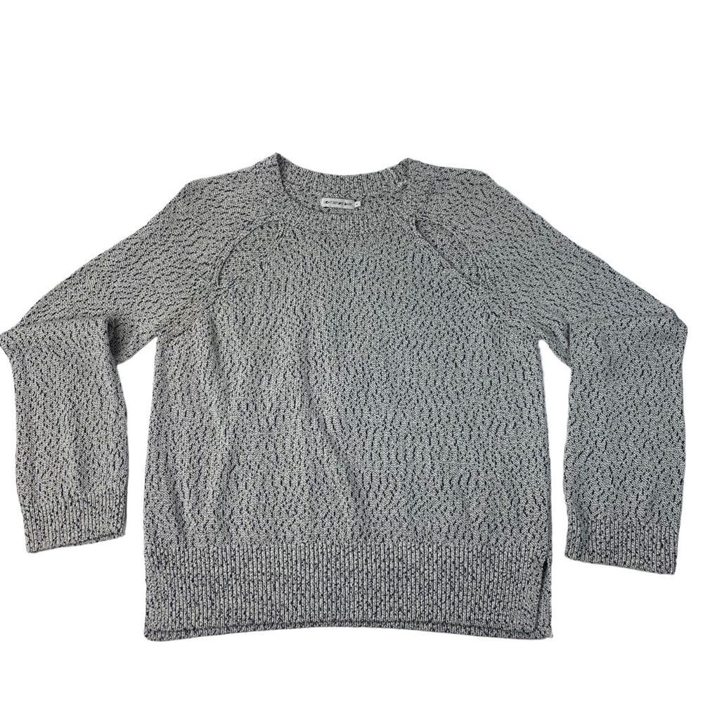 Light Before Dark Eyelet Cut-out Sweater